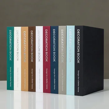 

Nordic Modern Silver burning simulation book fair model room coffee shop soft Fake Book decoration study table top ornament