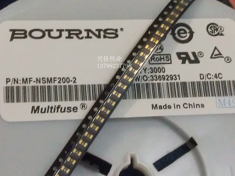 10 шт./MF-NSMF200-2 1206 2A 6V 2000MA smd Самовосстанавливающийся Предохранитель