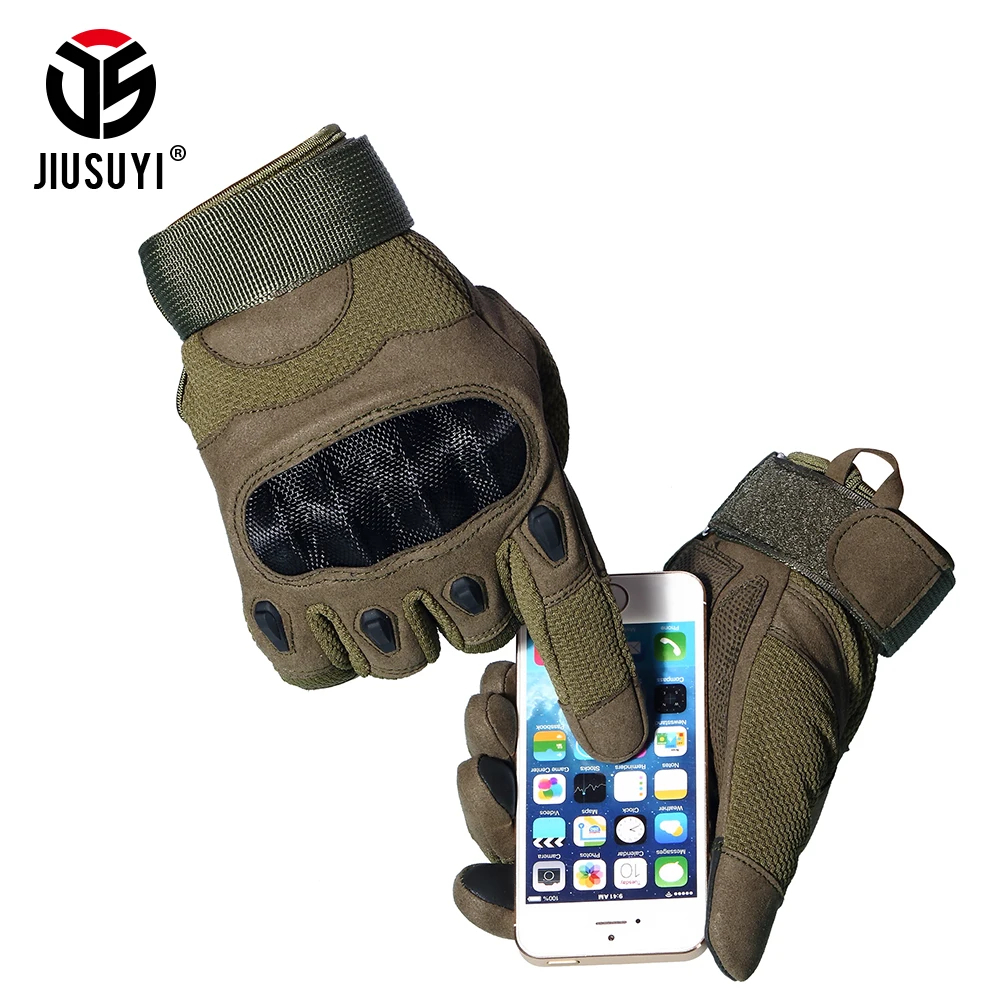 Зеленые Тактические Военные перчатки с сенсорным экраном, армейская Боевая сила, страйкбол, пейнтбол, стрельба, жесткие велосипедные перчатки с пальцами