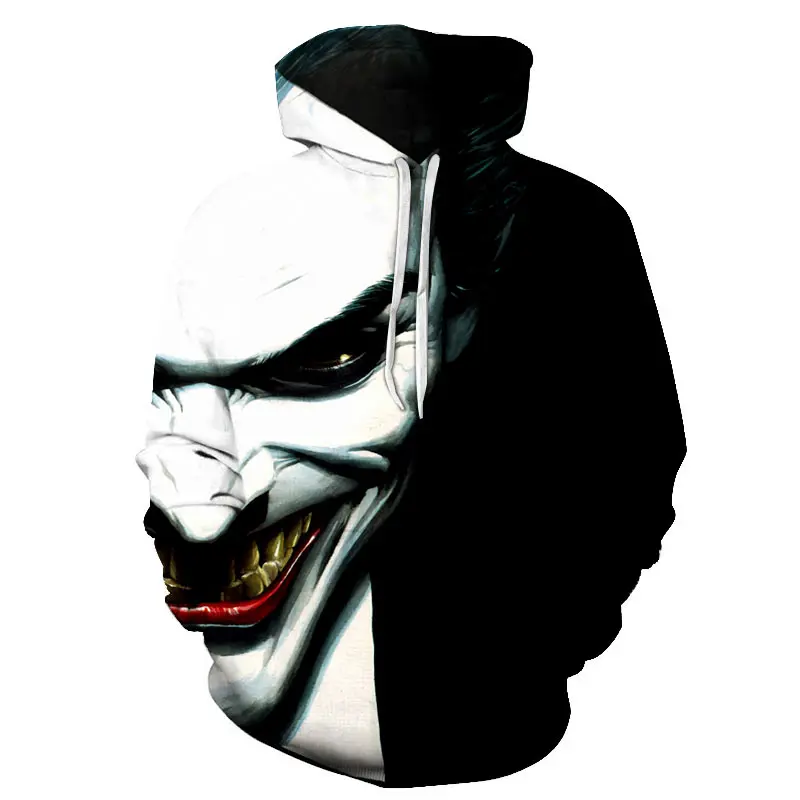 

Clown Hoodies Men Fashion Streetwear Loose Fit Clothes Casual Men 3D Sweatshirt Harajuku Hoody Hip Hop Sudaderas Para Hombre