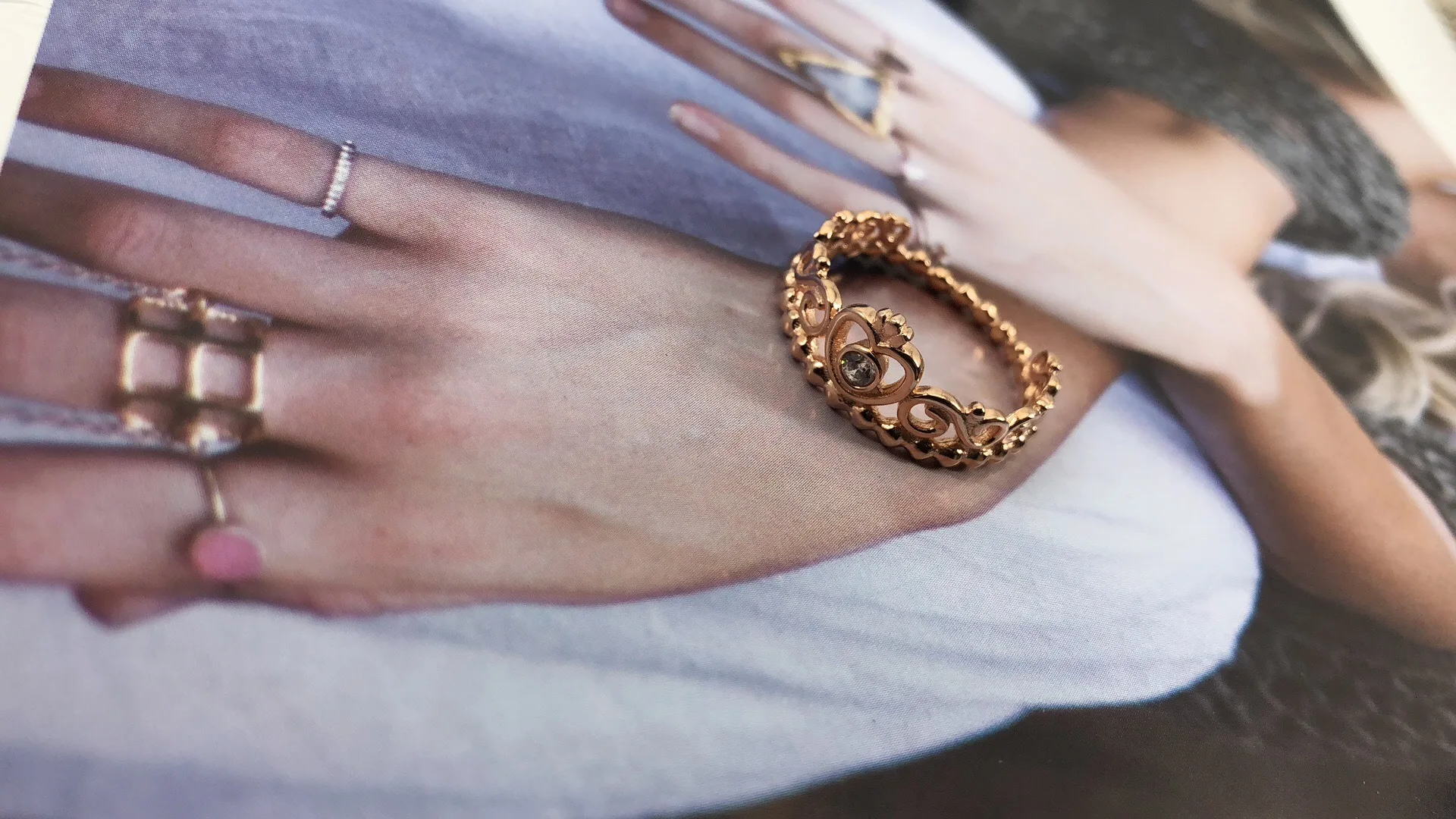 Серебро 925 пробы, 1:1, очаровательное розовое золото, корона, волшебное ромашка, перо, кольцо, сердце, листья, геометрическое, круглое сигнальное кольцо