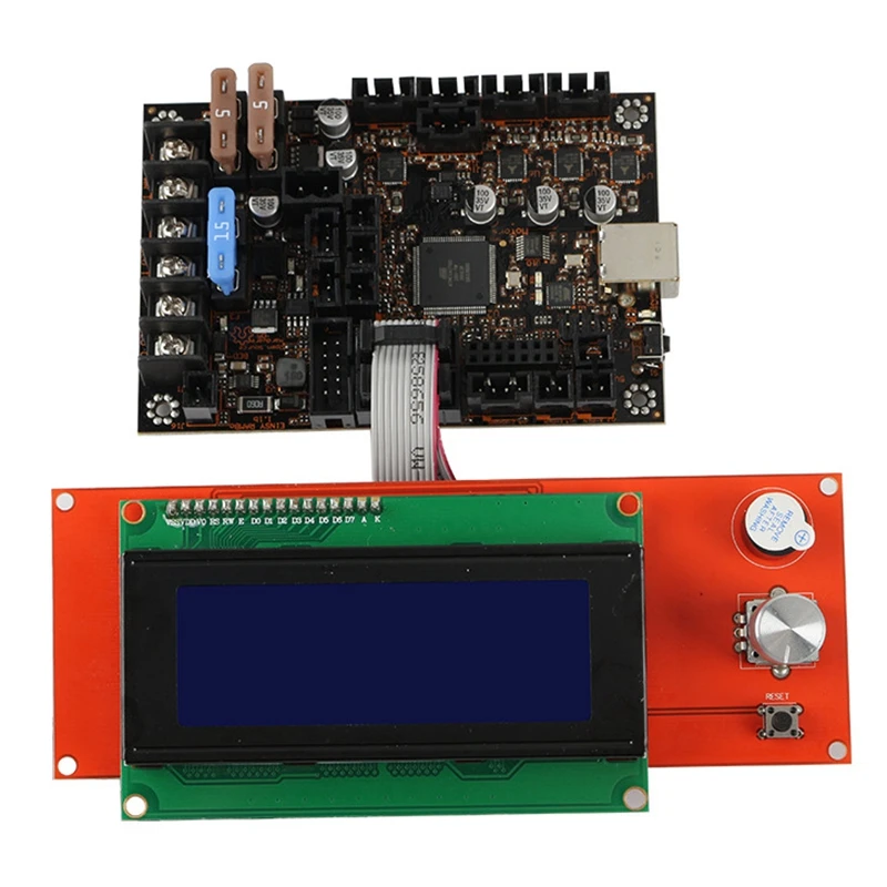 Einsy Rambo 1.1A материнская плата + 2004 ЖК дисплей MK52 Магнитная Горячая кровать PEI