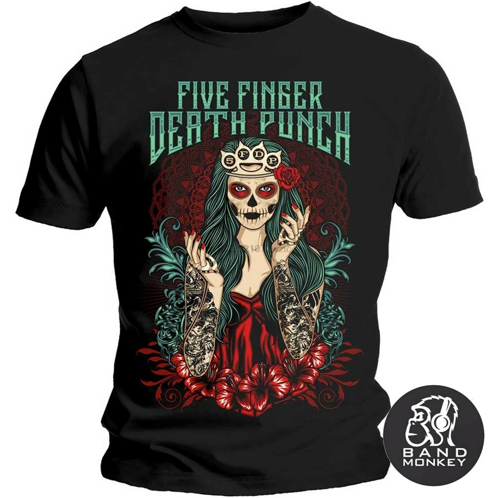 Five Finger Death Punch Мужская футболка Lady Muerta| |