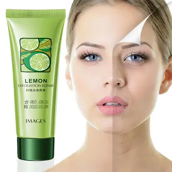 

Natural Lemon Exfoliating Repair Primer Facel Scrub Skin Cream Remove Gel Face Skin Blackhead Pimples Dead Cleansing Exfoli G9F9