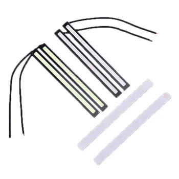 

2PCS 12V COB LED Waterproof Panel Car Working Lights 17cm COB DRL LED Driving Daytime Running Lights Strip DRL