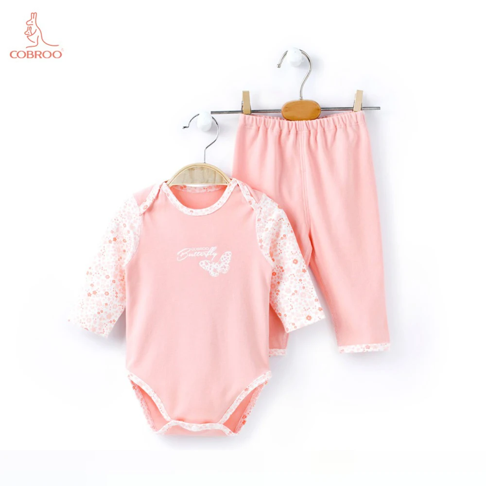 Newborn Baby Clothes Set 0 12 Month Unisex for Baby Bodysuit Pants Set