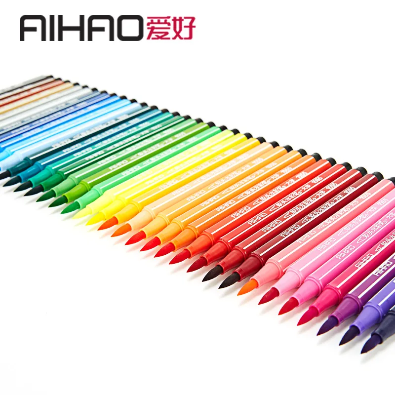 Aihao канцелярские принадлежности Мягкая головка вода карандаш для студентов-моющий Мягкая головка карандаш для детского сада граффити 1555