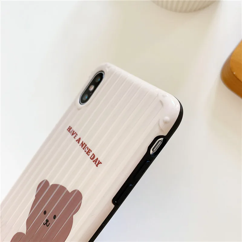 Одежда с изображением мишки мобильный телефон чехол примение модели для iphoneX/XS/iPhone7/8/7 P/8 Plus/iPhone6/6s6Plus/6splus/iPhoneXR/iPhoneXS