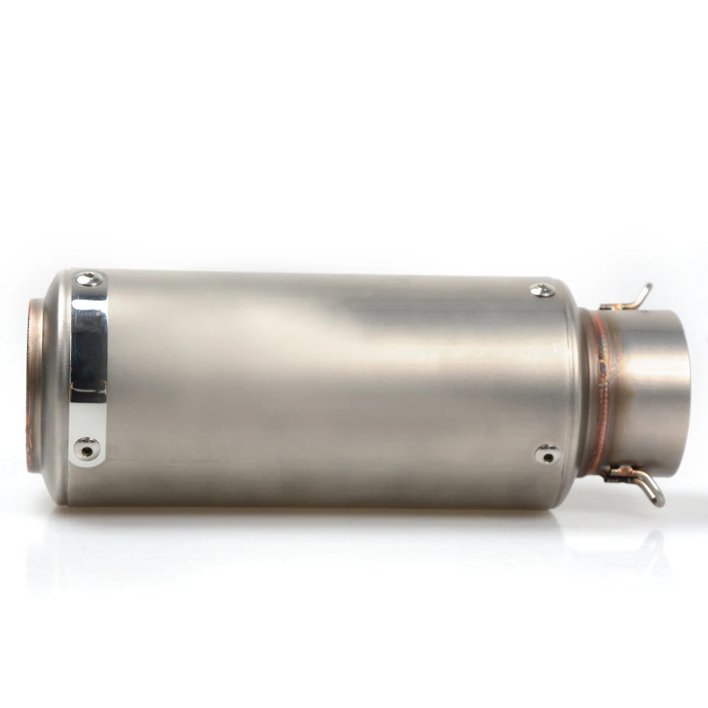 61mm 51/61 мм Универсальный Мотоцикл выхлопная труба скутер глушитель Escape Модифицированная выхлопная система для yamaha JYM1259 PW80 50 супер Tenere - Цвет: 61mm
