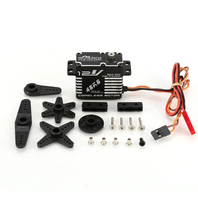 $43.58  JX BLS-HV7132MG 32KG Metal Steering Digital Gear HV Brushless Servo with High Voltage for RC Car Ro