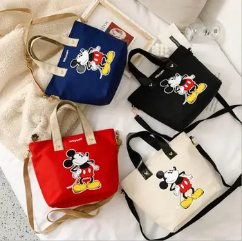

Disney Mickey mouse lady canvas messenger shoulder bag cartoon fashion minnie handbag women messenger bag shopping