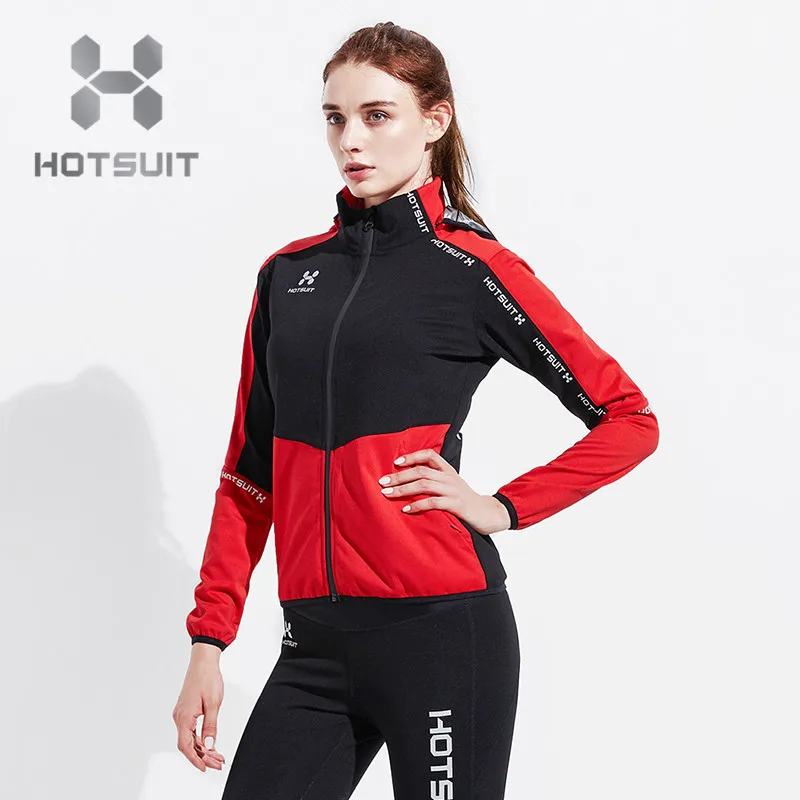 HOTSUIT Женская куртка для бега костюм сауны Топ йоги спортивная одежда тренажерного зала Толстовка фитнеса