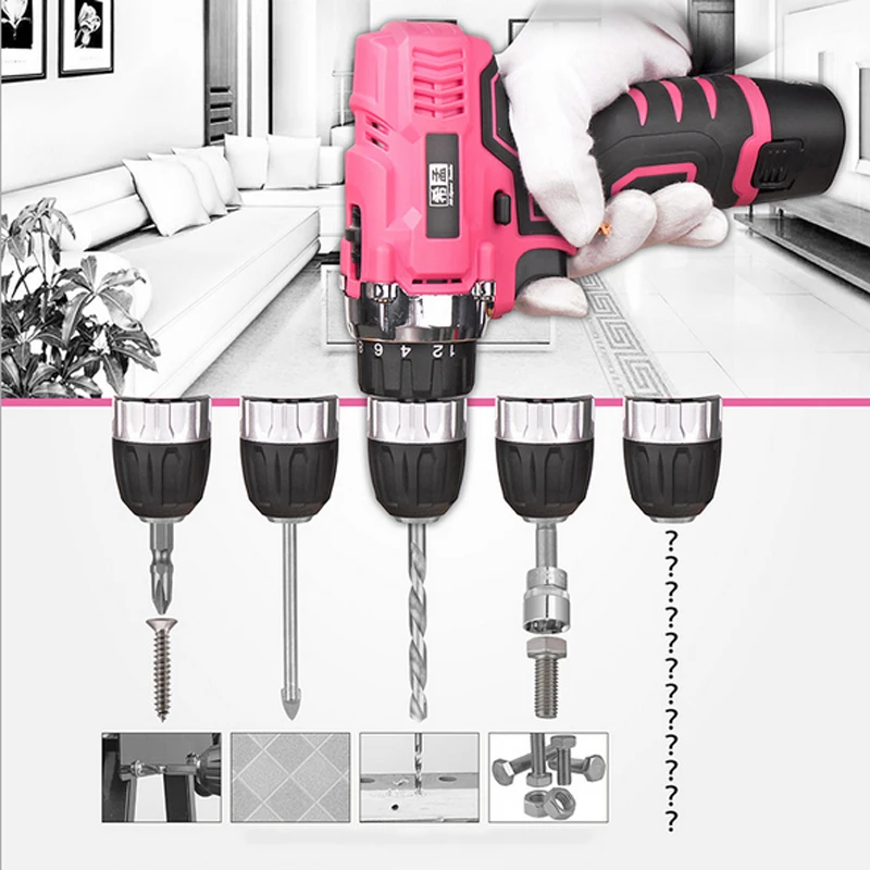 Electric Screwdriver Socket Wrench Knife Hand Tool Set General Household Repair Hand Tool Kit with Plastic Toolbox Storage Case