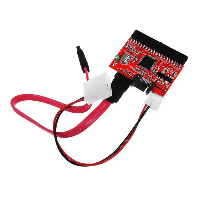 SATA To IDE Hard Drive Adapter IDE To SATA Converter Adapter Card For PC Computer Internal Hard Drive Data Storage Device