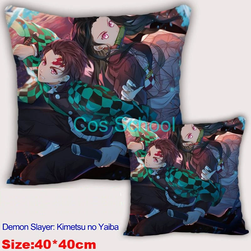 Cos школьная аниме Kamado Tanjirou Nezuko подушки Demon Slayer Kimetsu no Yaiba подушки Agatsuma Zenitsu наволочка+ подушки