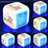 Panda Bear Couples Alarm Clocks Cartoon Print Led Desk Clock Lovers Digital Clock with Date Thermometer Cute Birthday Gifts 1