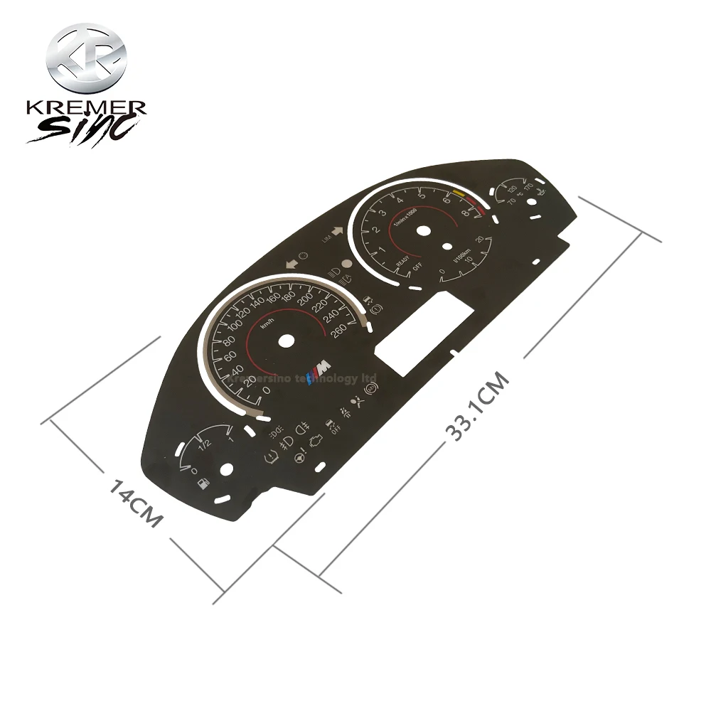 260km/h Dashboard Cover Sticker Instrument Panel Trim BMW F30 F31 F34 F35 F32 F33 F36 Retrofit car interior trim