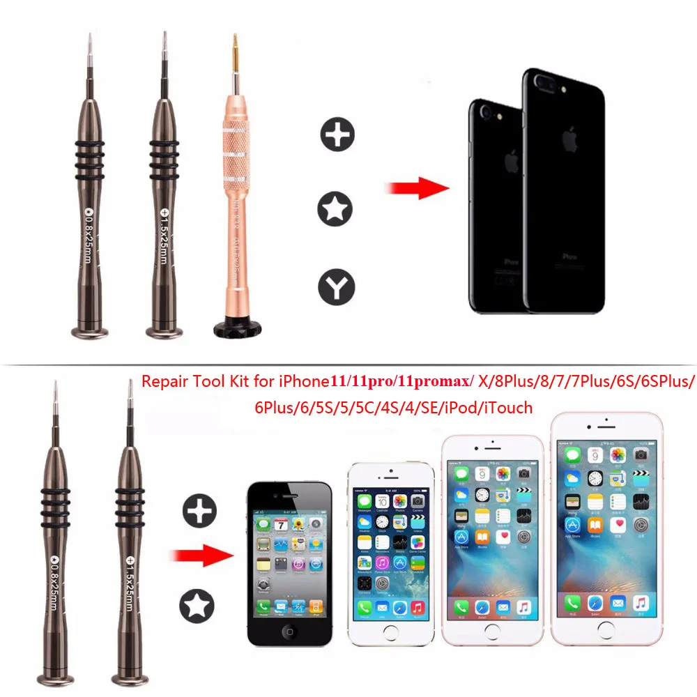 Набор инструментов для ремонта iPhone 11 XS X 8 8p 7 Samsung IPad|tool set|phone tool setscrewdriver set |