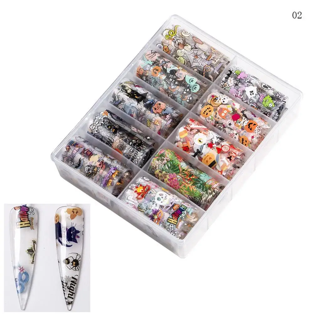 5types Xmas Pattern For Nail Sticker 3D Snowflake Star Laser Glitter Christmas Nail Art Transfer Foils Wrap Decal Tool Manicure