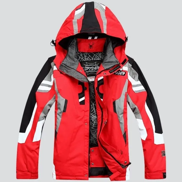 

Men Winter Hooded Warm Parkas Waterproof Snow Jacket for Hiking Camping Skiing Super Warm Top Outdoor Snowboarding Jacket