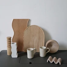 Nordic style Beech Wooden Chopping Block Bread Dessert Tray Non-slip Cutting Board Storage Organizer Kitchen Tool For Cakes nordic style beech wooden chopping block bread dessert tray non slip cutting board storage organizer kitchen tool for cakes