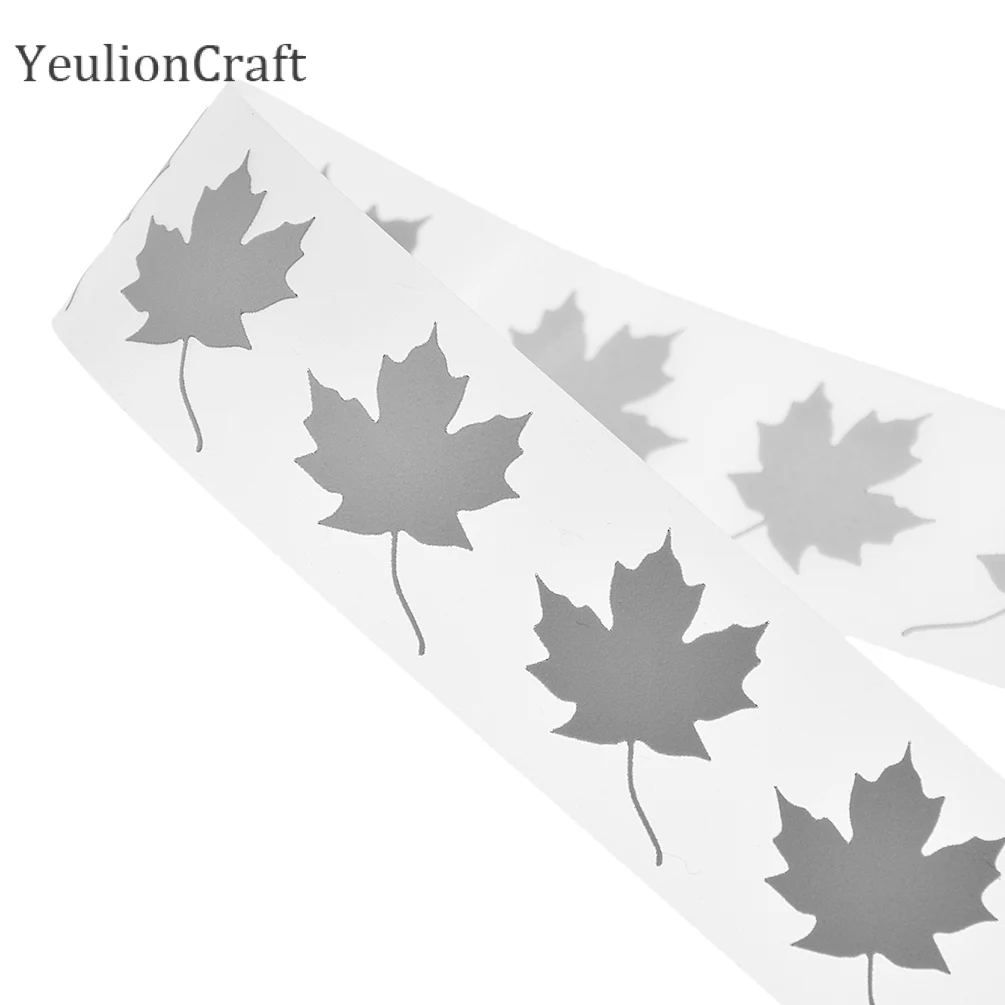 Reflective Tape 100x3CM Flower Heat-transfer Vinyl Film DIY Iron On Fabric Clothing Accessories