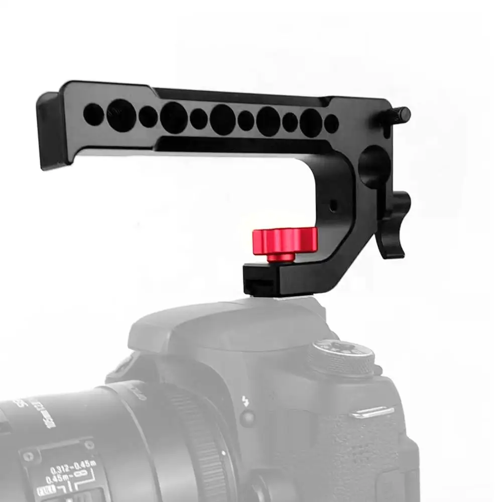 BGNing алюминиевый Топ ручка Горячий Холодный башмак Сырная ручка для DSLR камеры 15 мм Rig стержень зажимной рельс удлинитель адаптер