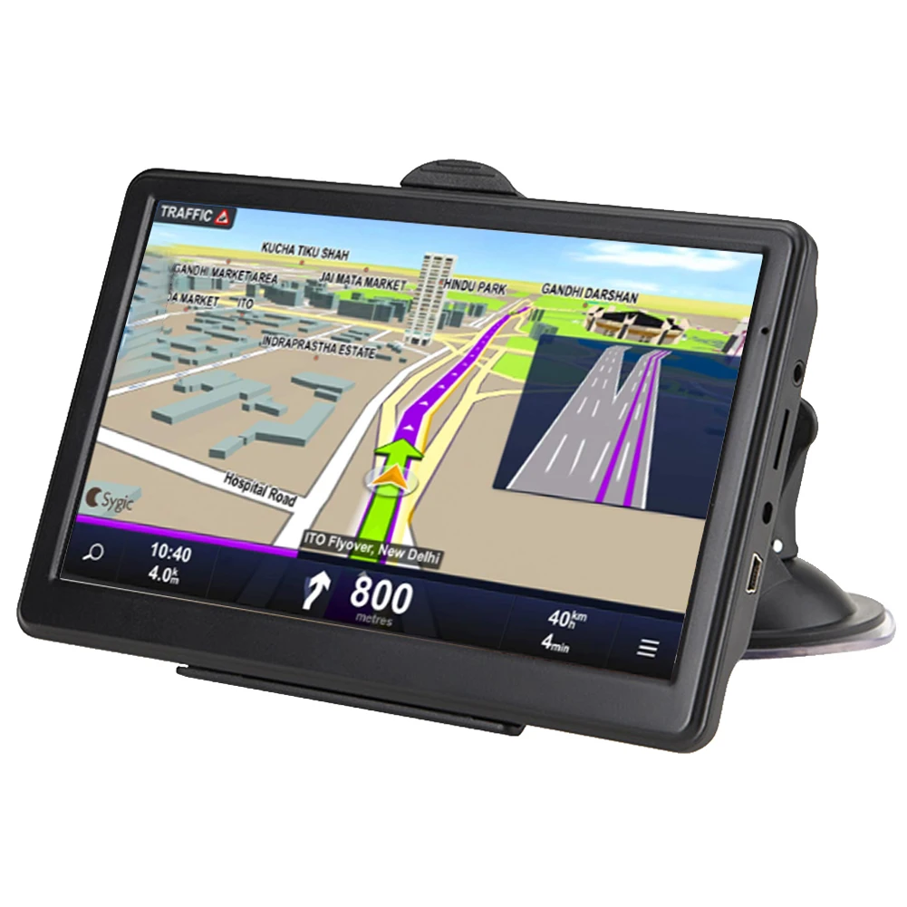 7 дюймов 8 ГБ 128 МБ универсальный грузовик многоязычный gps навигатор HD карты автомобиля многофункциональный FM караван устройство резистивный дисплей