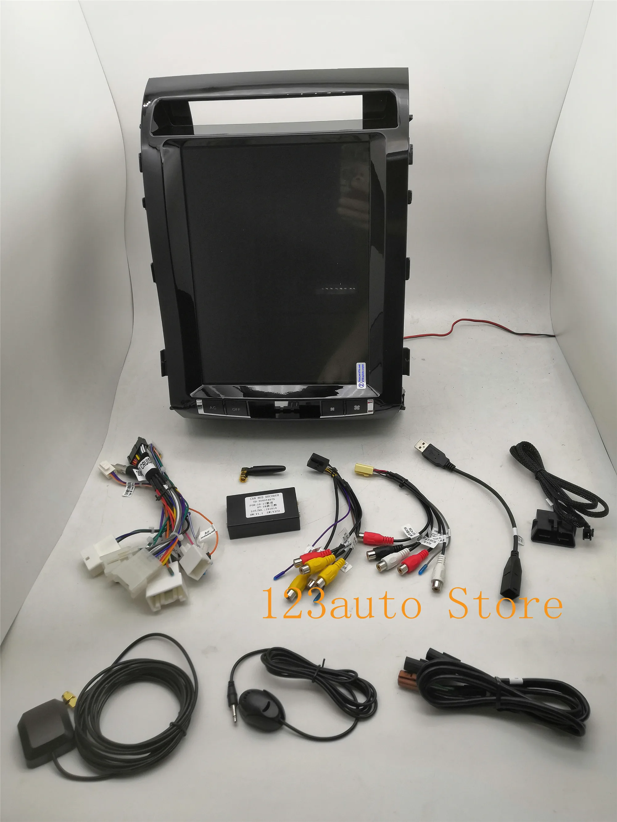 12,1 дюймов вертикальный Tesla стиль Android 8,1 PX6 автомобильный DVD gps плеер navi для TOYOTA LAND CRUISER LC200 2008- с dvd CARPLAY
