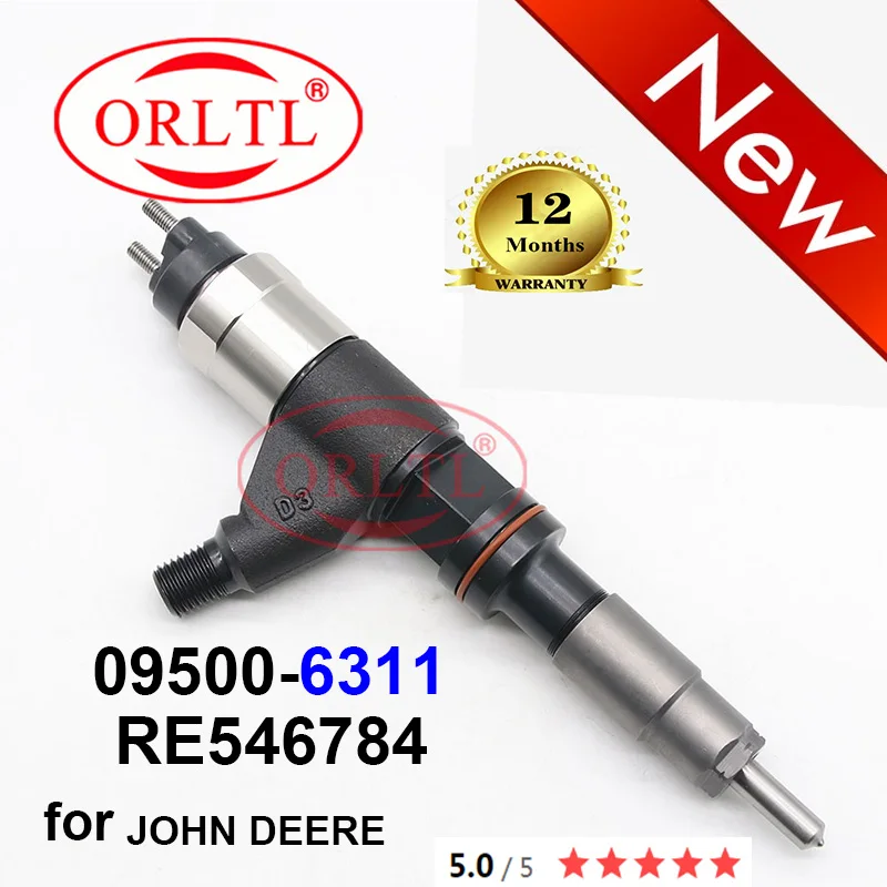 

ORLTL 6311 095000-6311 0950006311 инжектор с общей топливной магистралью, новый RE546784 для JOHN DEERE 6830 06-11 4V-CR