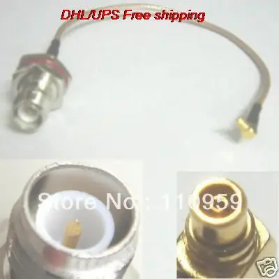 

DHL/EMS Hot 100 pcs RP TNC Female Nut RP MMCX Male Right Angle RG316 Jumper-A2