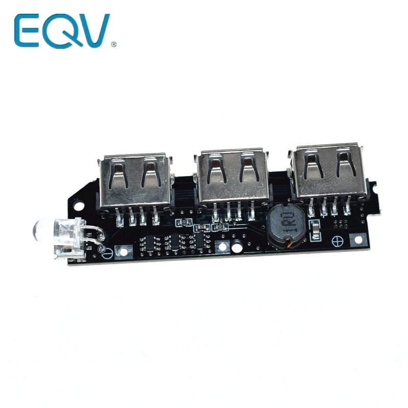5V 1A 1.5A 2.1A 3 USB зарядное устройство печатная плата Повышающий Модуль 18650 Li Ion чехол