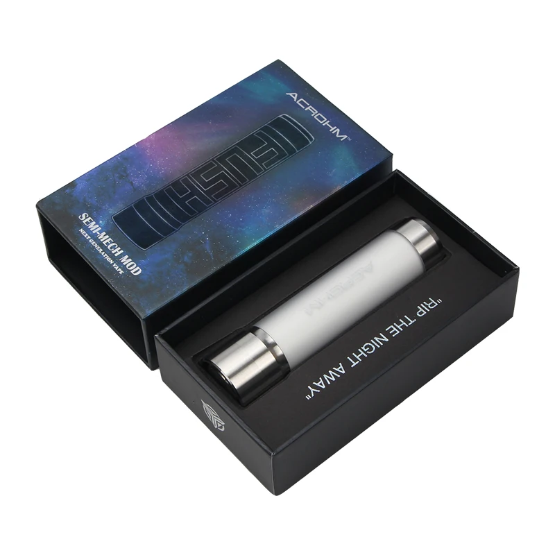 Acrohm Fush Semi-Mech Mod с передовым ACE чипом диаметром 26 мм электронные сигареты Vape Semi-mech светодиодный трубчатый мод