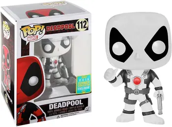 

2016 SDCC Exclusive Funko pop Official Marvel: Deadpool (White) Vinyl Action Figure Collectible Model Toy with Original Box