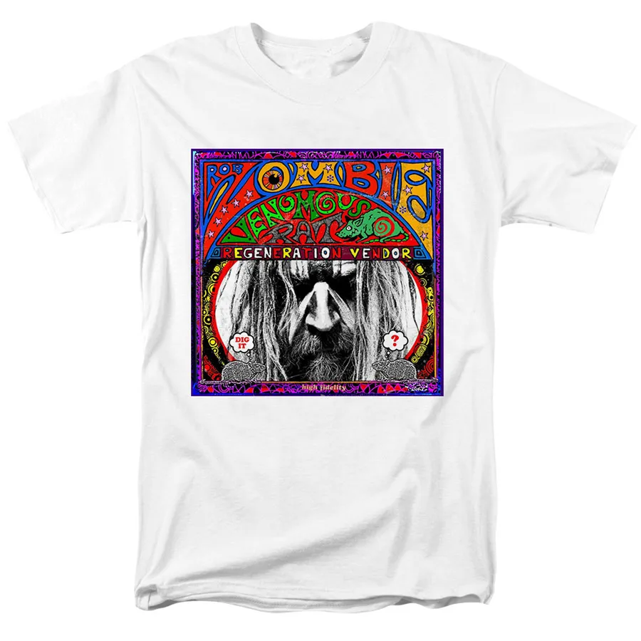 13 дизайнов Harajuku Винтаж Роб зомби рокер camiseta рок Бренд Мужская рубашка панк, хард-рок тяжелый металлический скейтборд-музыкальный