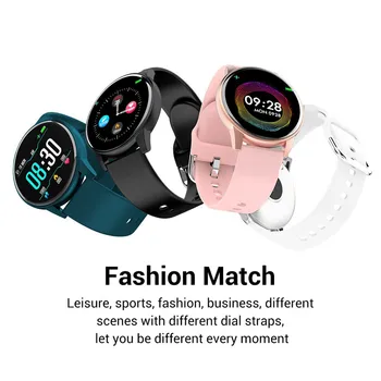 

EZON 2020 Touch-Screen Smart Bracelet Heart Rate Monitor IP67 Fitness Wristband Sports Path Weather Forecast SmartWatch