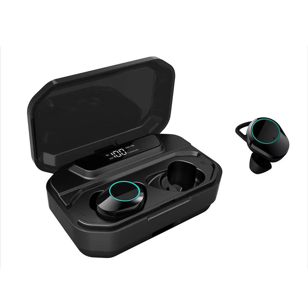Caletop TWS G02 Bluetooth наушники V5.0 беспроводные наушники 9D стерео музыка IPX7 водонепроницаемые наушники с зарядным чехлом 3300 мАч