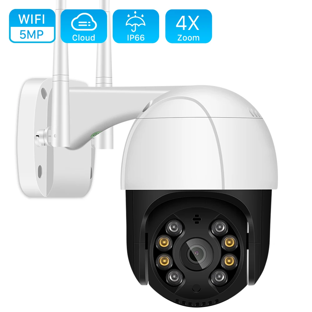 5MP Wifi PTZ Camera Outdoor H.265 2MP 4X Digital Zoom Ai Human Detection WiFi Camera 1080P Auto Tracking ONVIF CCTV IP Camera|Surveillance Cameras|…