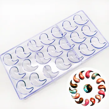 

21 Even Hard Plastic Chocolate Mold Hook Jade Star Plastic Mould DIY Jelly Pudding Baking Tool