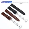 Watch Band Genuine Leather straps Watchbands 12mm 18mm 20mm 14mm 16mm 19mm 22mm watch accessories men Brown Black Belt band ► Photo 2/6