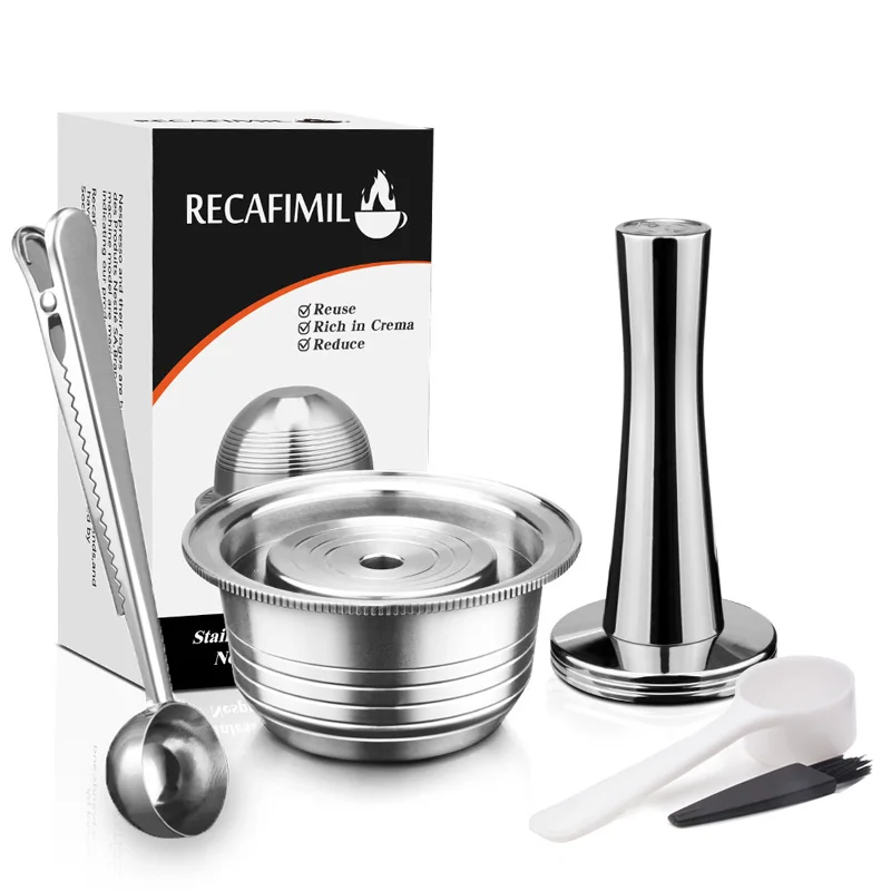 

Replacement 230ml Coffee Brush Tamper Spoon Kit For Nespresso Vertuo Plus Home