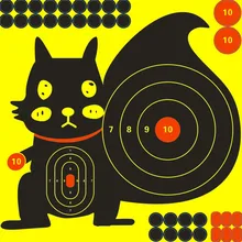 

10Pcs 12 Inch Splatter Flower Targets Stickers Adhesive Reactivity Targets Paper For Hunting Shooting Gun Rifles Target Practice