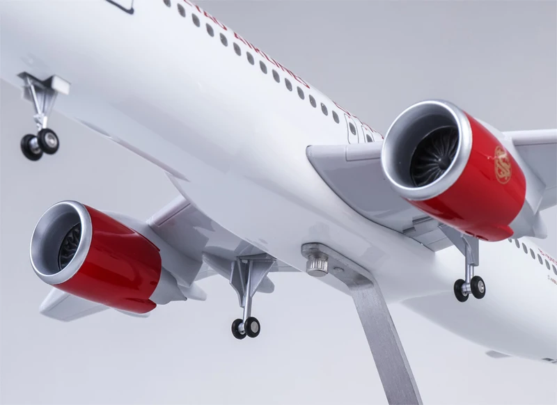 1/80 масштаб 47 см самолет Airbus A320 NEO JUNYAO самолет модель сплав База W шасси и светильник игрушка самолет ребенок самолет