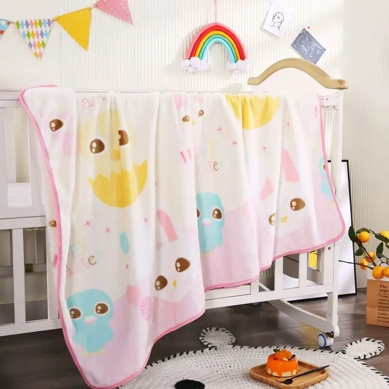 

Four Seasons Super Soft Farai Fleece Blanket Child Air Conditioning Blanket Thick Breathable Kindergarten Nap Blanket Baby Sheet