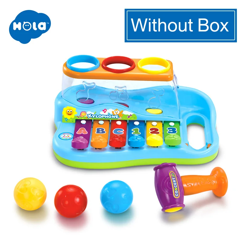 HOLA TOYS 856 Toy Musical Instrument Baby Child Kids 8-Note Music Toys Gift Wisdom Smart Clever Development Musical Toy For Baby - Цвет: WITHOUT BOX