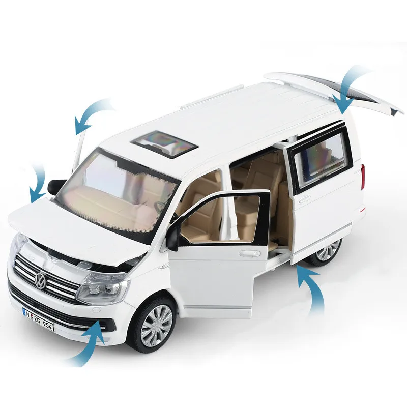 Лидер продаж модель коммерческого автомобиля VW T6 1:32 из сплава литье под