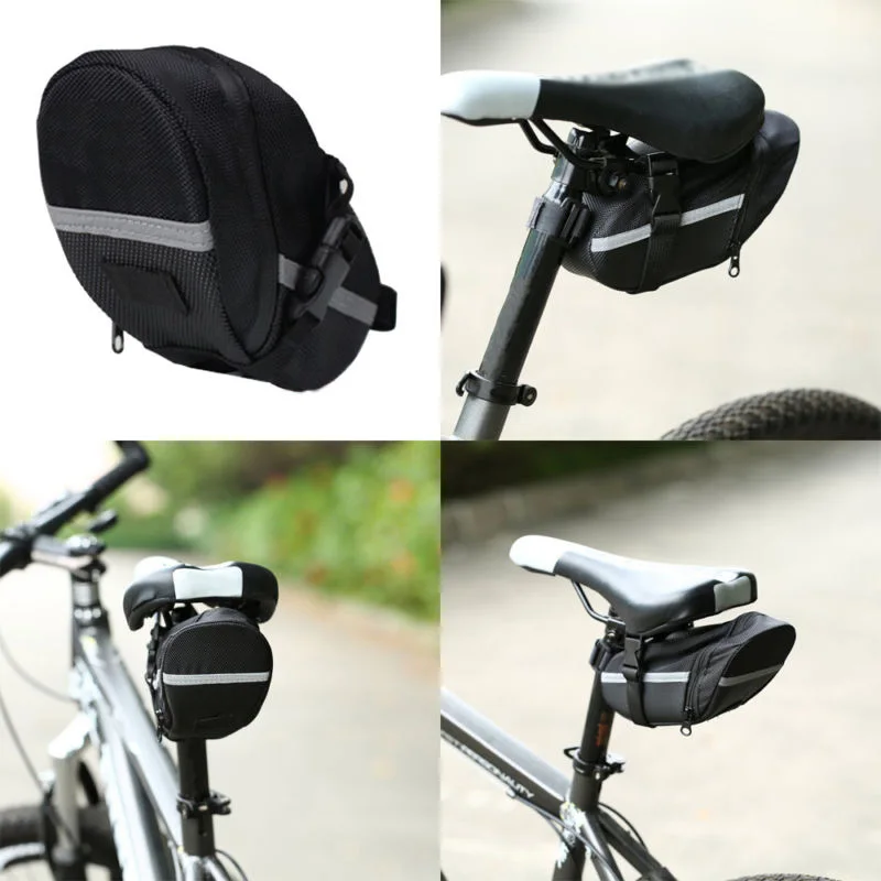 

MTB Bike Bicycle Saddle Bag Under Seat Storage Tail Pouch Cycling Rear Pack