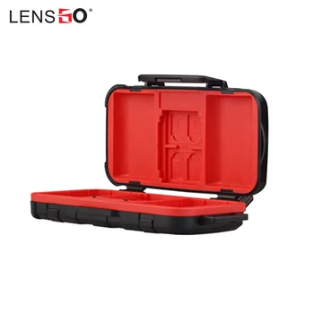 

Waterproof LENSGO D850 Memory Card&Battery Storage Box for 2 Camera Battery+Memory Card for LP-E6 /LP-E8 /LP-E10 /LP-E12 /LP-E17