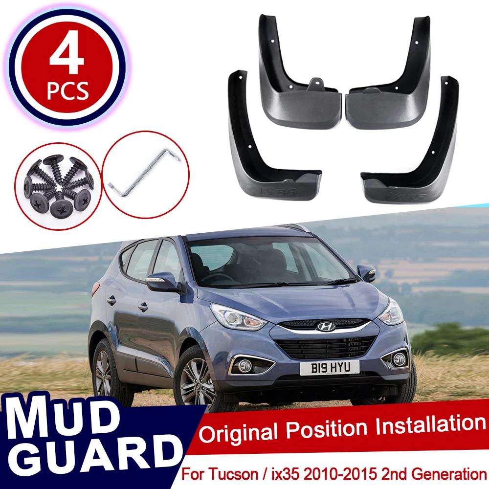 4pcs For Hyundai Tucson Ix35 Lm 20102015 Car Mud Flaps Front Rear