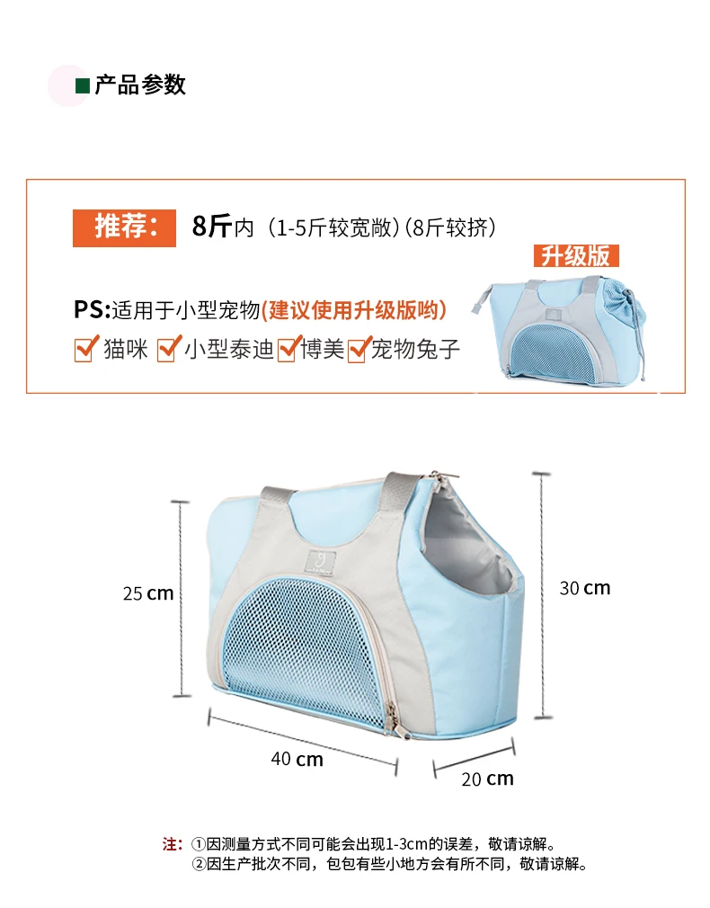 Teddy Pet Out Bag Portable Pet Bag Dog Bag Cat Backpack Dog Carrier Bags For Small Dogs Pet Supplies DD60GB